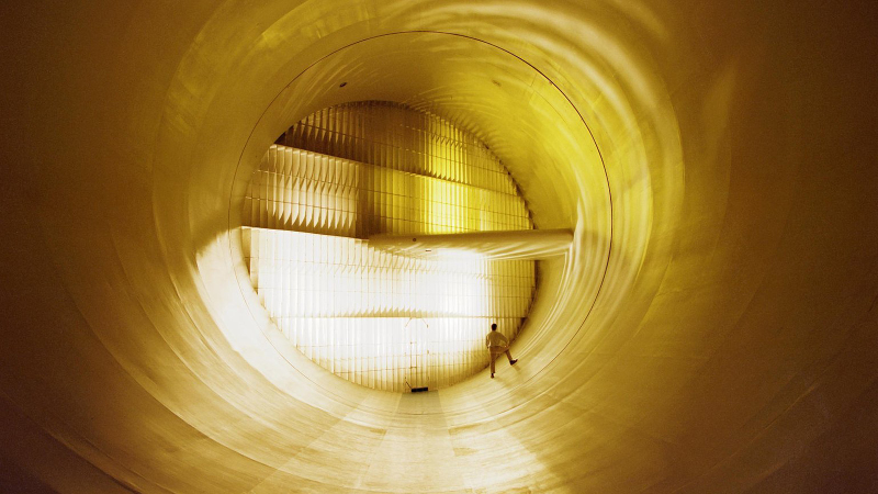 Illustration for article titled 28 Gorgeous Wind Tunnels That Will Blow You Away